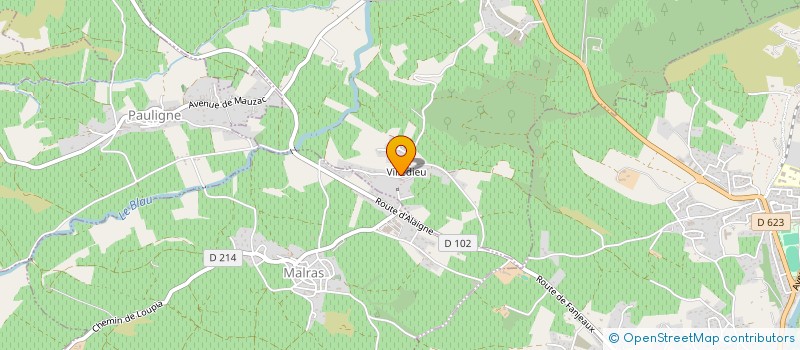 localisation de l'entreprise MADAME ODESSA MATHIAS  GAJA-ET-VILLEDIEU