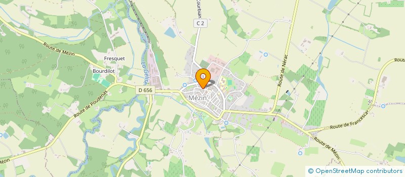 localisation de l'entreprise MADAME ODESSA POURTIER  MEZIN