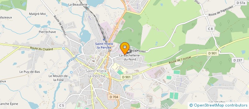 localisation de l'entreprise MADAME ODETE BRAGANCA FERNANDES à SAINT-YRIEIX-LA-PERCHE