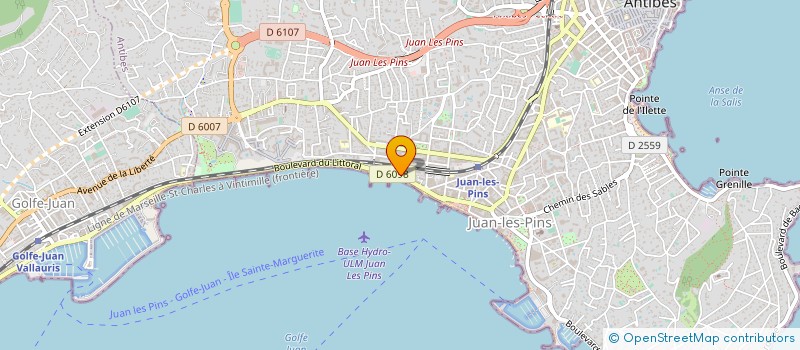 localisation de l'entreprise MADAME ODETTE ALALOF à ANTIBES