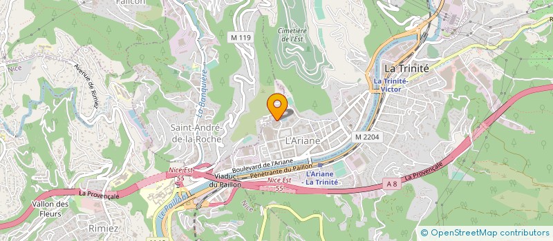 localisation de l'entreprise MADAME ODETTE ANDREO à NICE