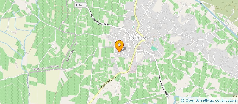 localisation de l'entreprise MADAME ODETTE ARMARIO  POURRIERES