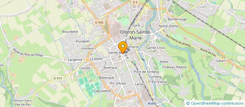 localisation de l'entreprise MADAME ODETTE ARTIGARREDE  OLORON-SAINTE-MARIE