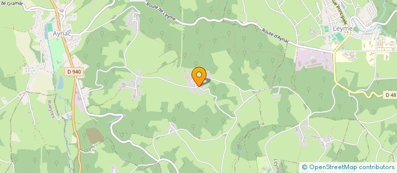 localisation de l'entreprise MADAME ODETTE ARTIGUE  AYNAC