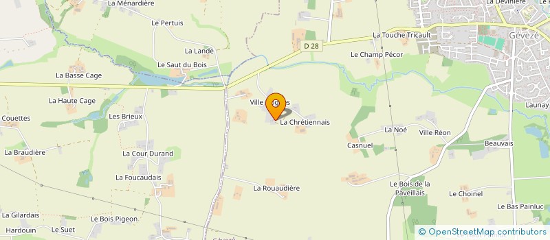 localisation de l'entreprise MADAME ODETTE AUBERT à GEVEZE
