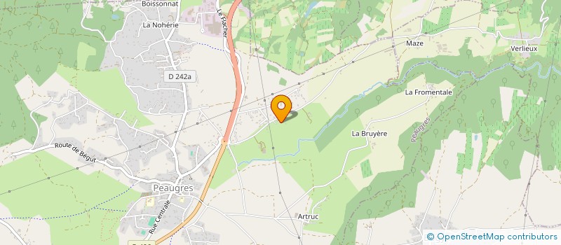 localisation de l'entreprise MADAME ODETTE BADEL à PEAUGRES