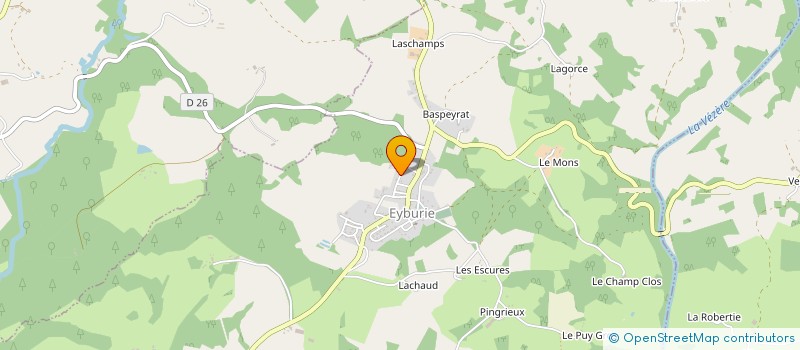 localisation de l'entreprise MADAME ODETTE BALLET  CONDAT-SUR-GANAVEIX