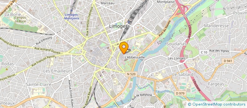 localisation de l'entreprise MADAME ODETTE BARRIERE à LIMOGES