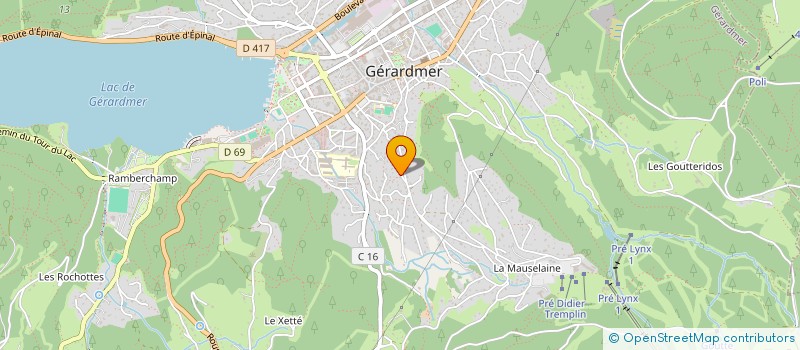localisation de l'entreprise MADAME ODETTE BATTAIS  GERARDMER