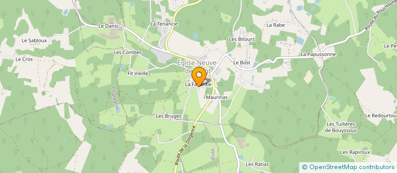 localisation de l'entreprise MADAME ODETTE BELLAIR à EGLISE-NEUVE-DE-VERGT