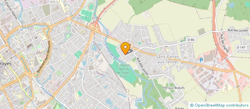 localisation de l'entreprise MADAME ODETTE BENOIT  SAINT-PARRES-AUX-TERTRES