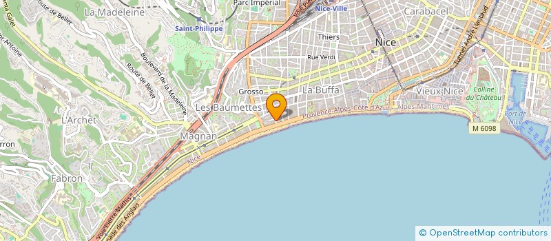 localisation de l'entreprise MADAME ODETTE BERNARDI à NICE