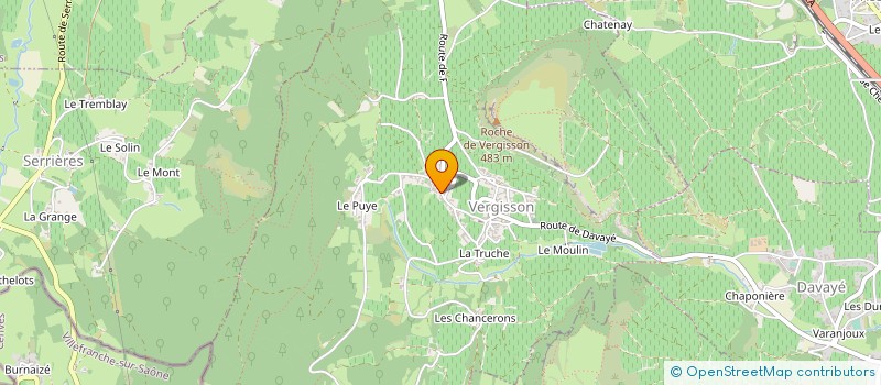 localisation de l'entreprise MADAME ODETTE BERTHET à VERGISSON