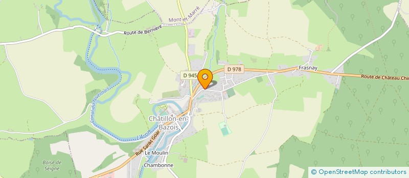 localisation de l'entreprise MADAME ODETTE BERTIN à CHATILLON-EN-BAZOIS