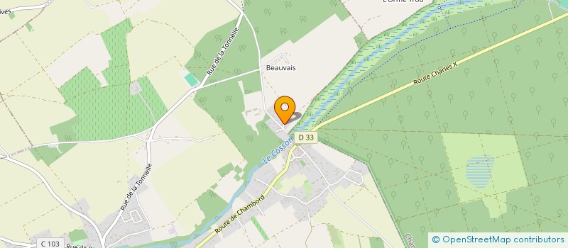 localisation de l'entreprise MADAME ODETTE BILLAULT  HUISSEAU-SUR-COSSON