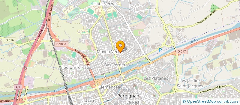 localisation de l'entreprise MADAME ODETTE BLANC à PERPIGNAN
