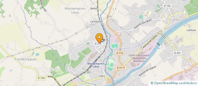 localisation de l'entreprise MADAME ODETTE BORIE  SAINT-VITE