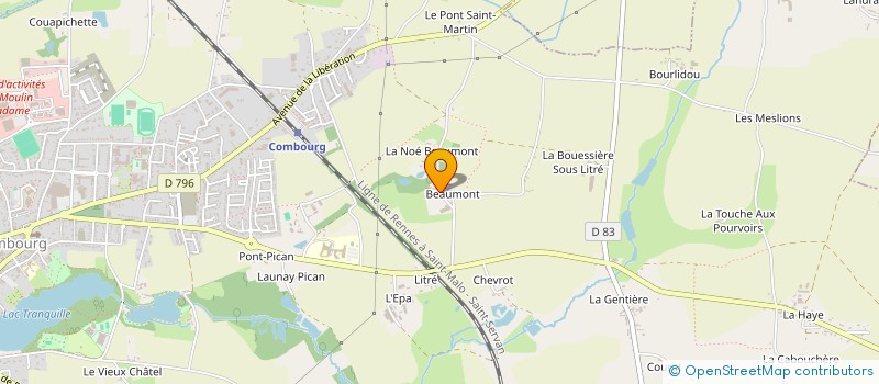 localisation de l'entreprise MADAME ODETTE BOULAIS à COMBOURG
