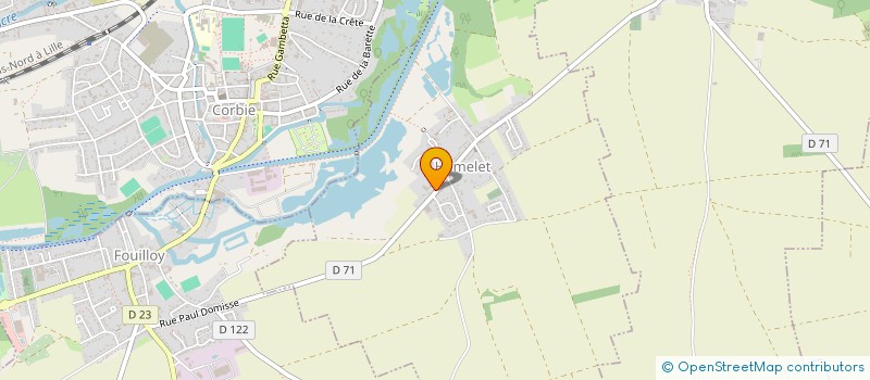 localisation de l'entreprise MADAME ODETTE BOULANGER  HAMELET