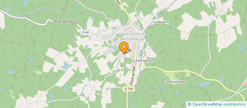 localisation de l'entreprise MADAME ODETTE BRUGEASSOU  ST-VINCENT-DE-CONNEZAC