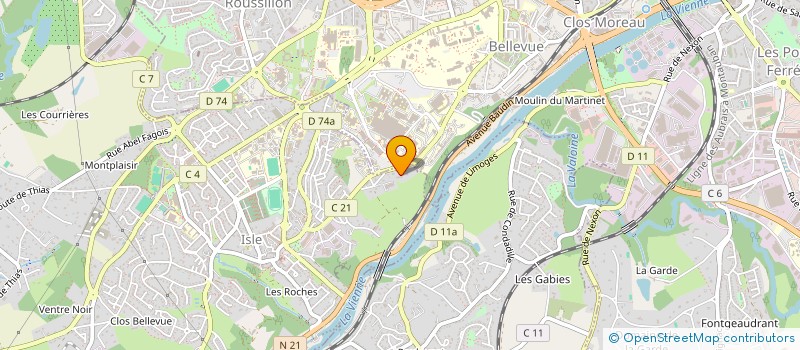 localisation de l'entreprise MADAME ODETTE BRUNEAU  ISLE