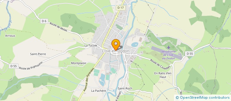 localisation de l'entreprise MADAME ODETTE CASTILLON à L'ISLE-EN-DODON