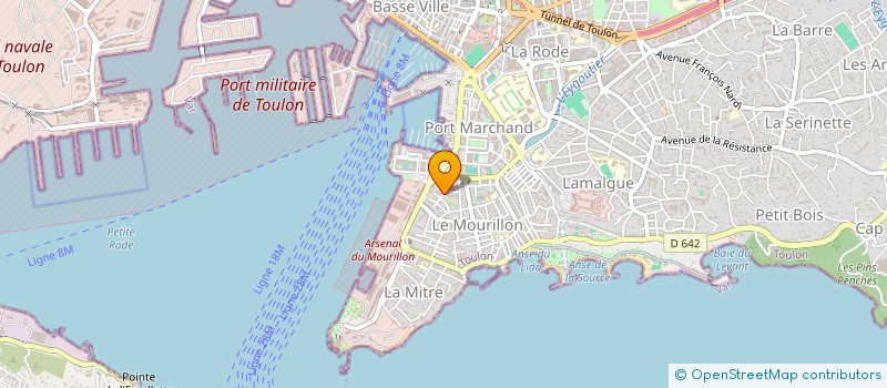 localisation de l'entreprise MADAME ODETTE CECCARELLI à TOULON