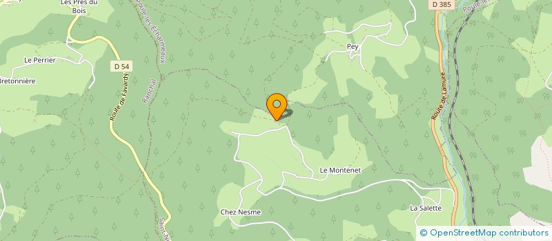 localisation de l'entreprise MADAME ODETTE CHANTEUR  SAINT-NIZIER-D AZERGUES