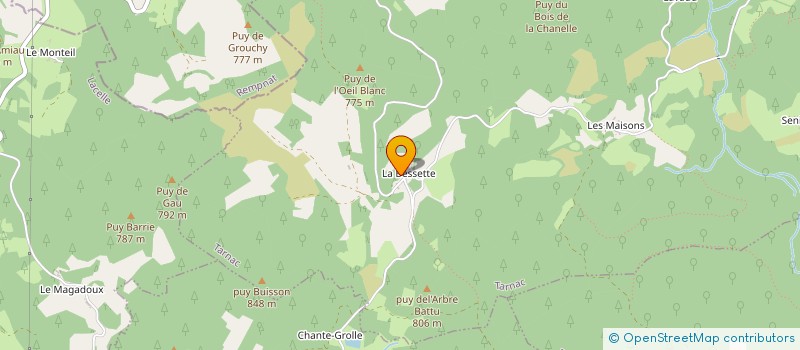 localisation de l'entreprise MADAME ODETTE CHEYPE  TARNAC