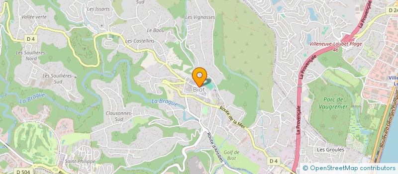 localisation de l'entreprise MADAME ODETTE CIAUDELLA à BIOT