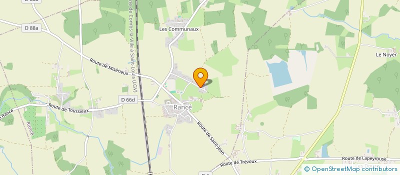 localisation de l'entreprise MADAME ODETTE COTE  RANCE