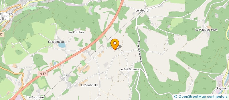 localisation de l'entreprise MADAME ODETTE COUVAL à LE VAL D AJOL