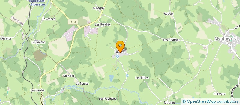 localisation de l'entreprise MADAME ODETTE CURSOUX à MONTREGARD