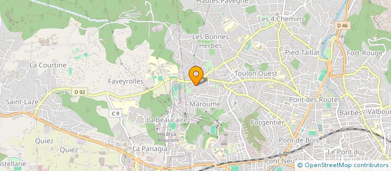 localisation de l'entreprise MADAME ODETTE DEBRAY à TOULON
