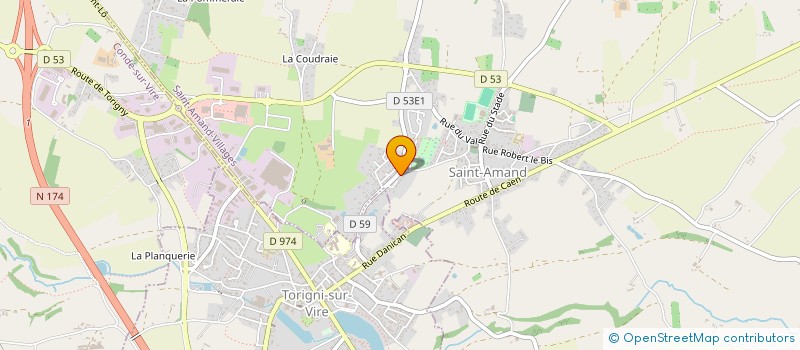 localisation de l'entreprise MADAME ODETTE DECAEN  TORIGNY-LES-VILLES