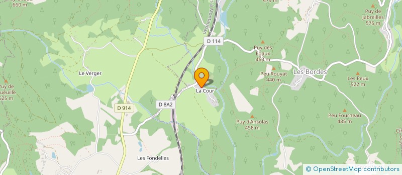 localisation de l'entreprise MADAME ODETTE DECRESSAC  JABREILLES-LES-BORDES