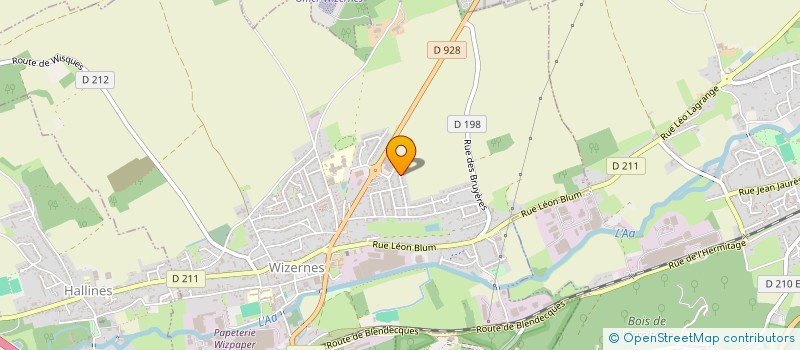 localisation de l'entreprise MADAME ODETTE DEKEISTER  HALLINES