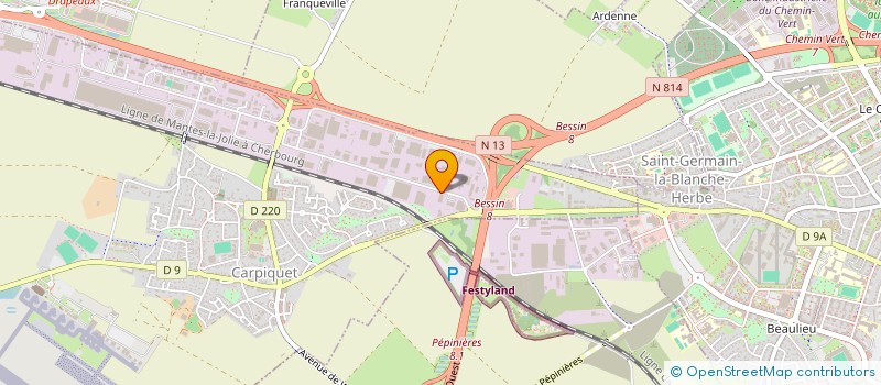 localisation de l'entreprise MADAME ODETTE DELAUBERT  CARPIQUET