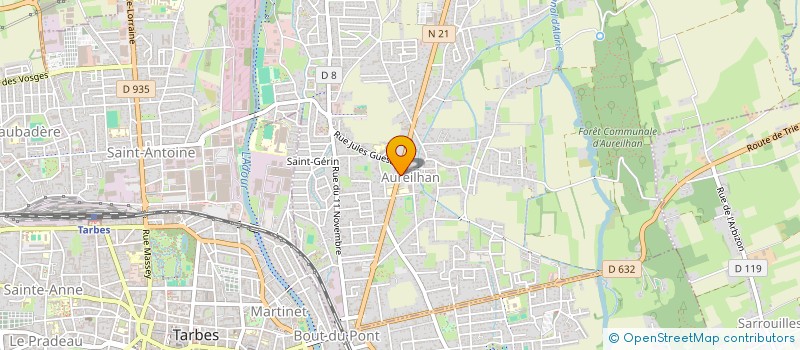 localisation de l'entreprise MADAME ODETTE DOLEAC  AUREILHAN