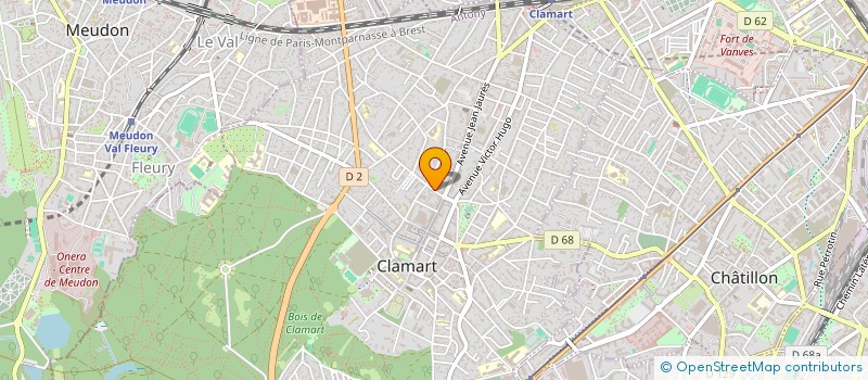 localisation de l'entreprise MADAME ODETTE DOMMERGUE à CLAMART