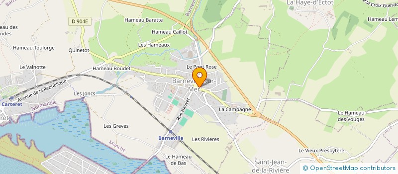 localisation de l'entreprise MADAME ODETTE DROUET à BARNEVILLE-CARTERET