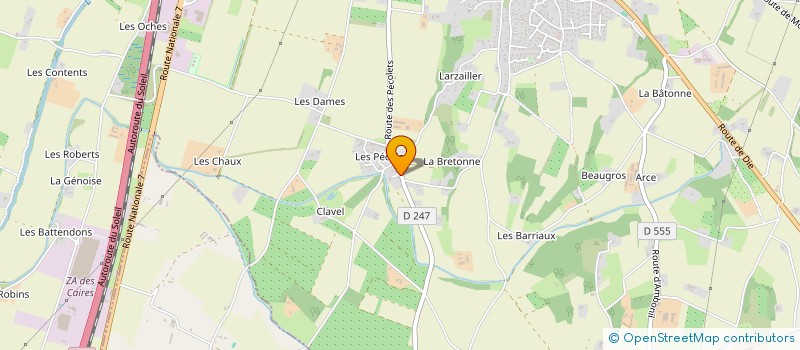 localisation de l'entreprise MADAME ODETTE DUMAS à ETOILE-SUR-RHONE