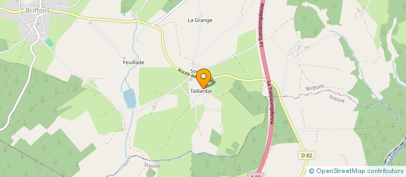 localisation de l'entreprise MADAME ODETTE DUMAS à BRIFFONS