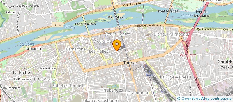 localisation de l'entreprise MADAME ODETTE DUPEUX à TOURS
