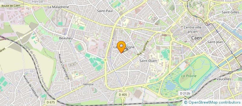 localisation de l'entreprise MADAME ODETTE DUPONT à CAEN