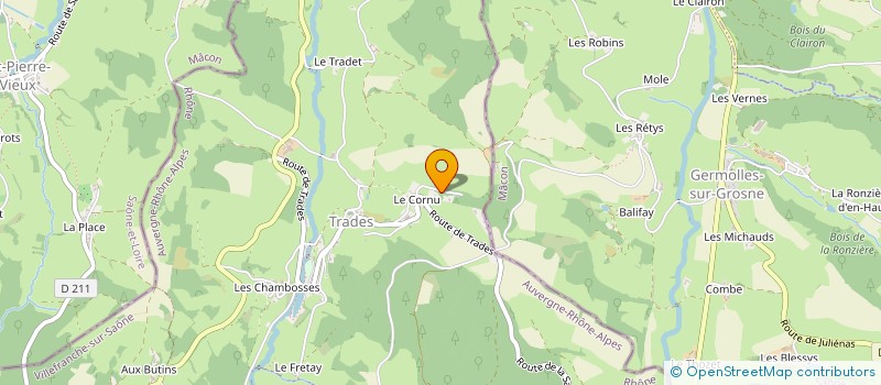 localisation de l'entreprise MADAME ODETTE DURAND  DEUX-GROSNES