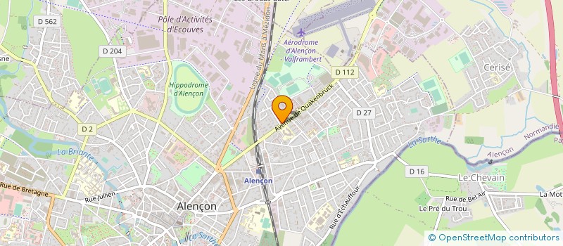 localisation de l'entreprise MADAME ODETTE DUVAL à ALENCON