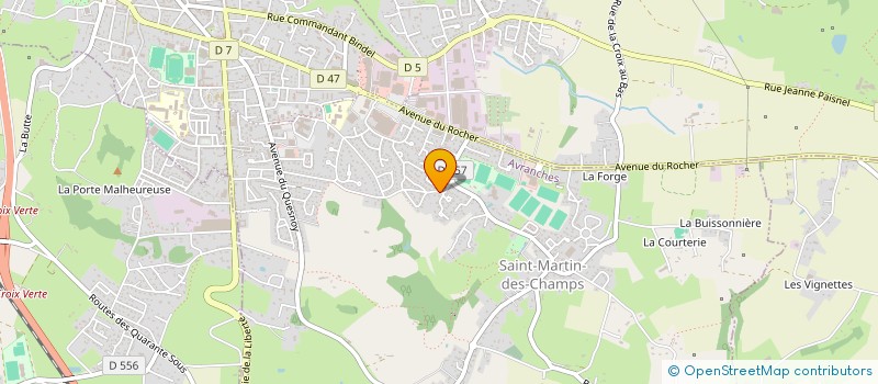 localisation de l'entreprise MADAME ODETTE EDMOND  AVRANCHES