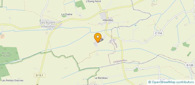 localisation de l'entreprise MADAME ODETTE EMONET à LES AUTELS-VILLEVILLON