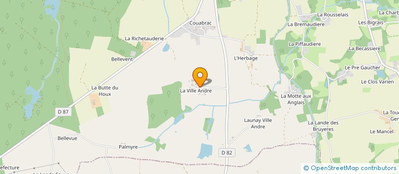 localisation de l'entreprise MADAME ODETTE FAUVEL  DINGE